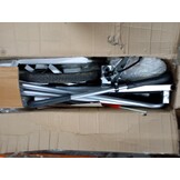 vidaXL Fietstrailer en kinderwagen 2-in-1 zwart en rood