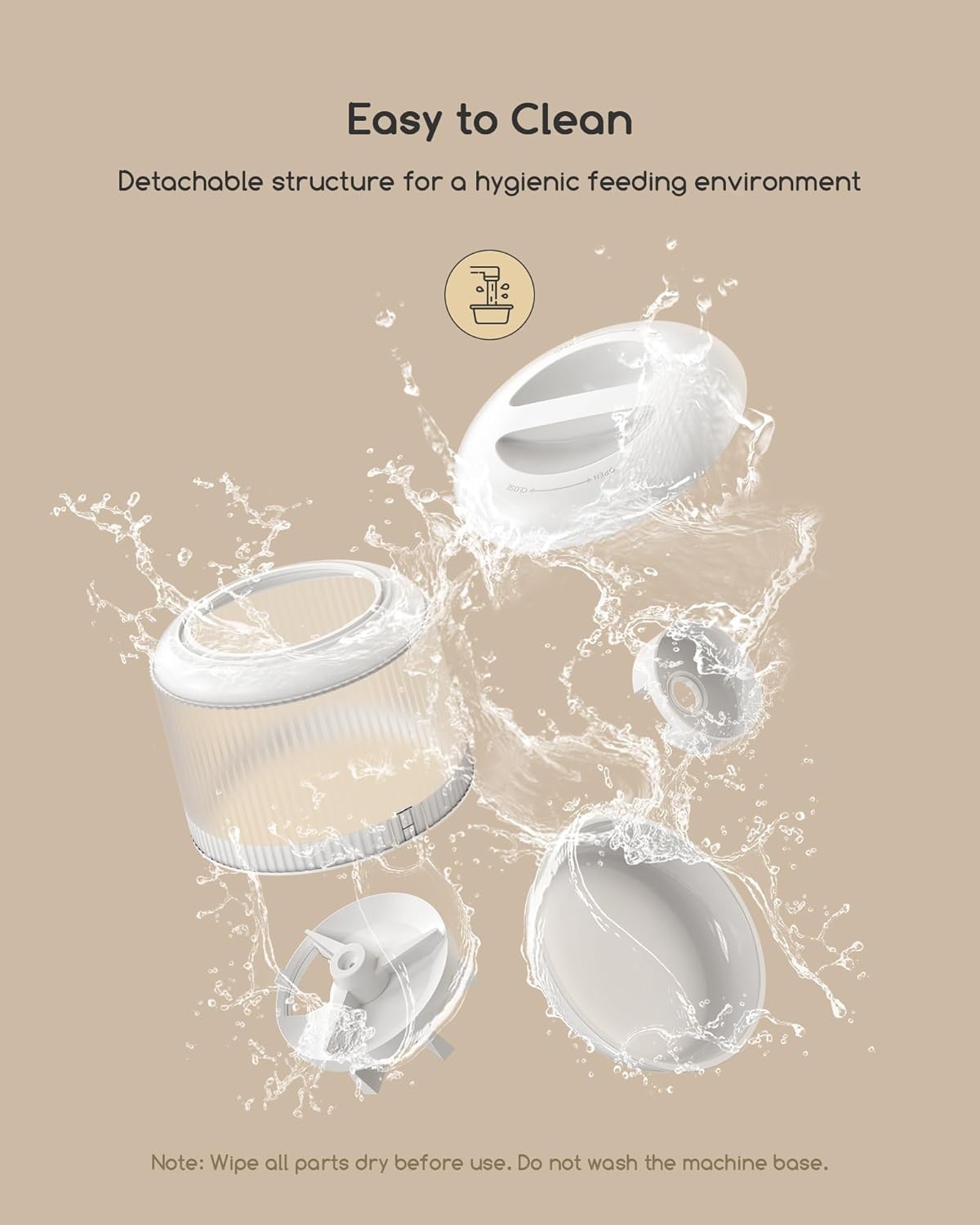 Faroro Automatische Kattenvoerautomaat WiFi, 3MP HD-video Kattenvoermachine met Nachtzicht, 4L Voerdispenser voor Katten/Honden met Tweewegaudio, APP-bediening, Bewegingsdetectie en Dubbel Vermogen