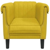 vidaXL Fauteuil Fluweel Geel - Nu met 62% korting!