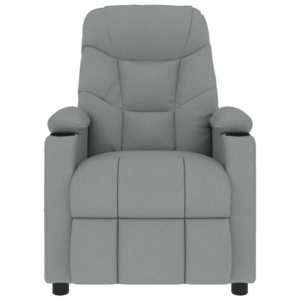 vidaXL Massagestoel stof lichtgrijs - 34% Korting!