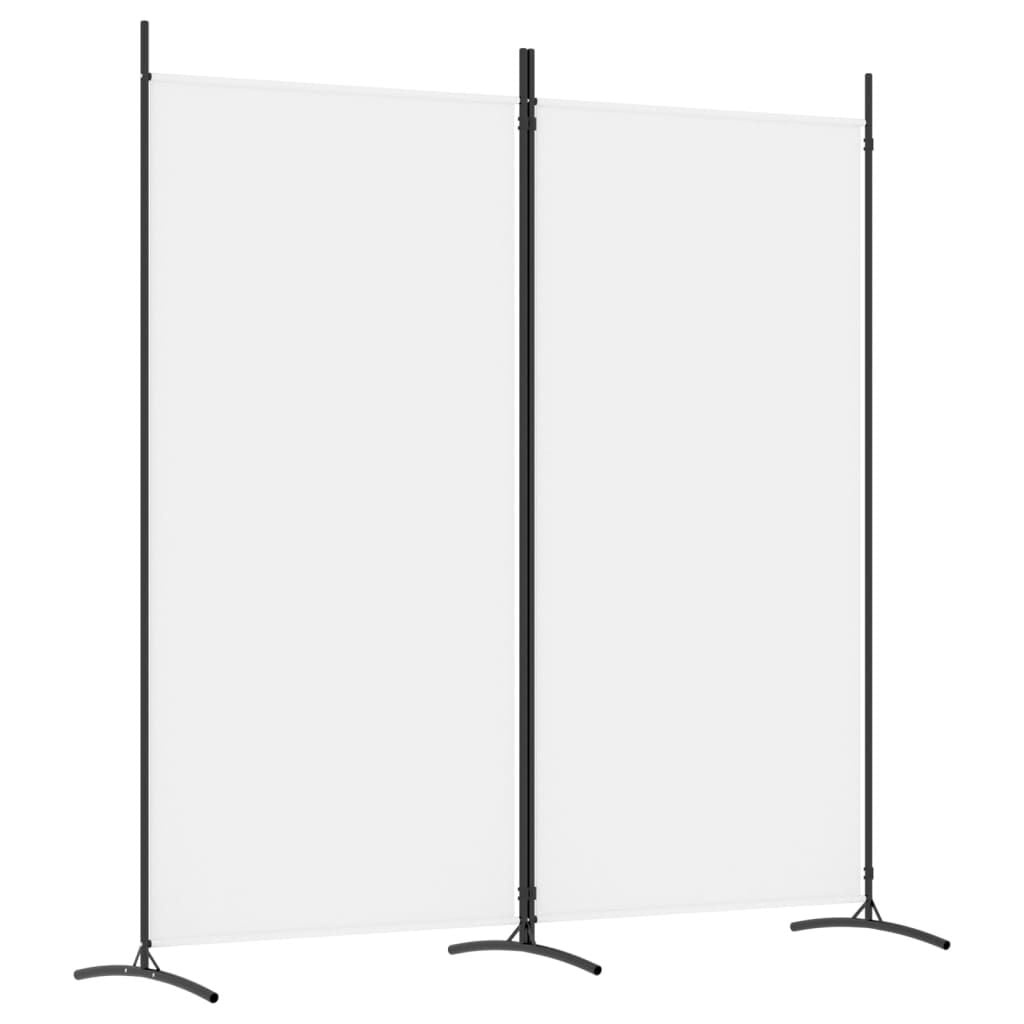 vidaXL Kamerscherm 2 panelen, 175x180 cm - Wit (68% Korting!)