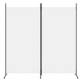 vidaXL Kamerscherm 2 panelen, 175x180 cm - Wit (68% Korting!)