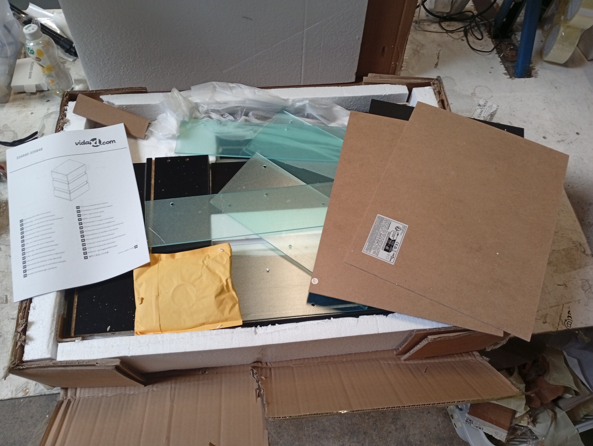 vidaXL Nachtkastje LED Zwart - 53% Korting!