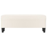 VidaXL Bankje Crème Kunstleer | 100x35x41 cm | 64% Korting