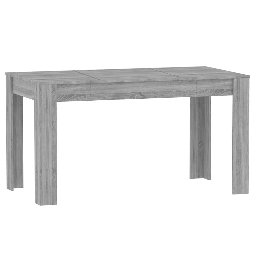 vidaXL Eettafel 140cm Grijs Sonoma Eiken - 33% Korting!