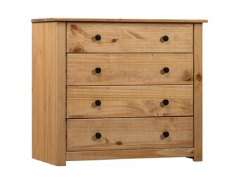 vidaXL Bijzetkast Panama: 80x40x73cm Grenenhout - 34% Korting