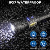 ZEUSFIRE Led Zaklampen (2-Pack) - 100.000 Lumen, Oplaadbaar | 27% Korting