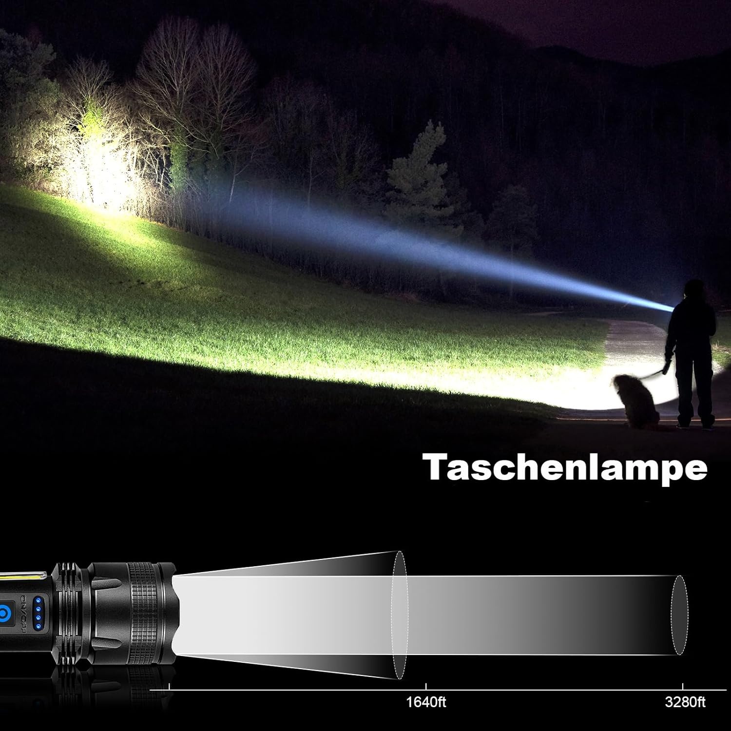ZEUSFIRE Led Zaklampen (2-Pack) - 100.000 Lumen, Oplaadbaar | 27% Korting