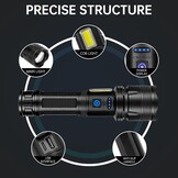 ZEUSFIRE Led Zaklampen (2-Pack) - 100.000 Lumen, Oplaadbaar | 27% Korting