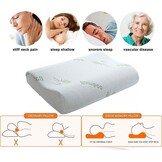 23% Korting: Ergonomisch Memory Foam Kussen 55x35x12cm | Bamboe Hoes