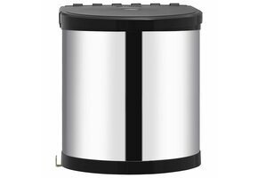 vidaXL Keukenvuilnisbak Inbouw 12L - RVS - 32% Korting!