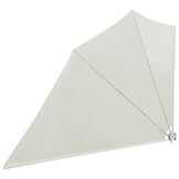 vidaXL Balkonscherm inklapbaar 160x240 cm crème