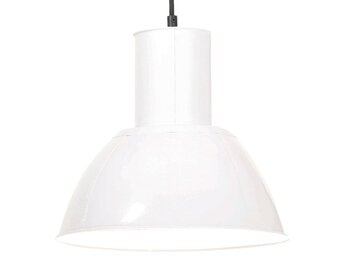 vidaXL Hanglamp rond 25 W E27 28,5 cm wit