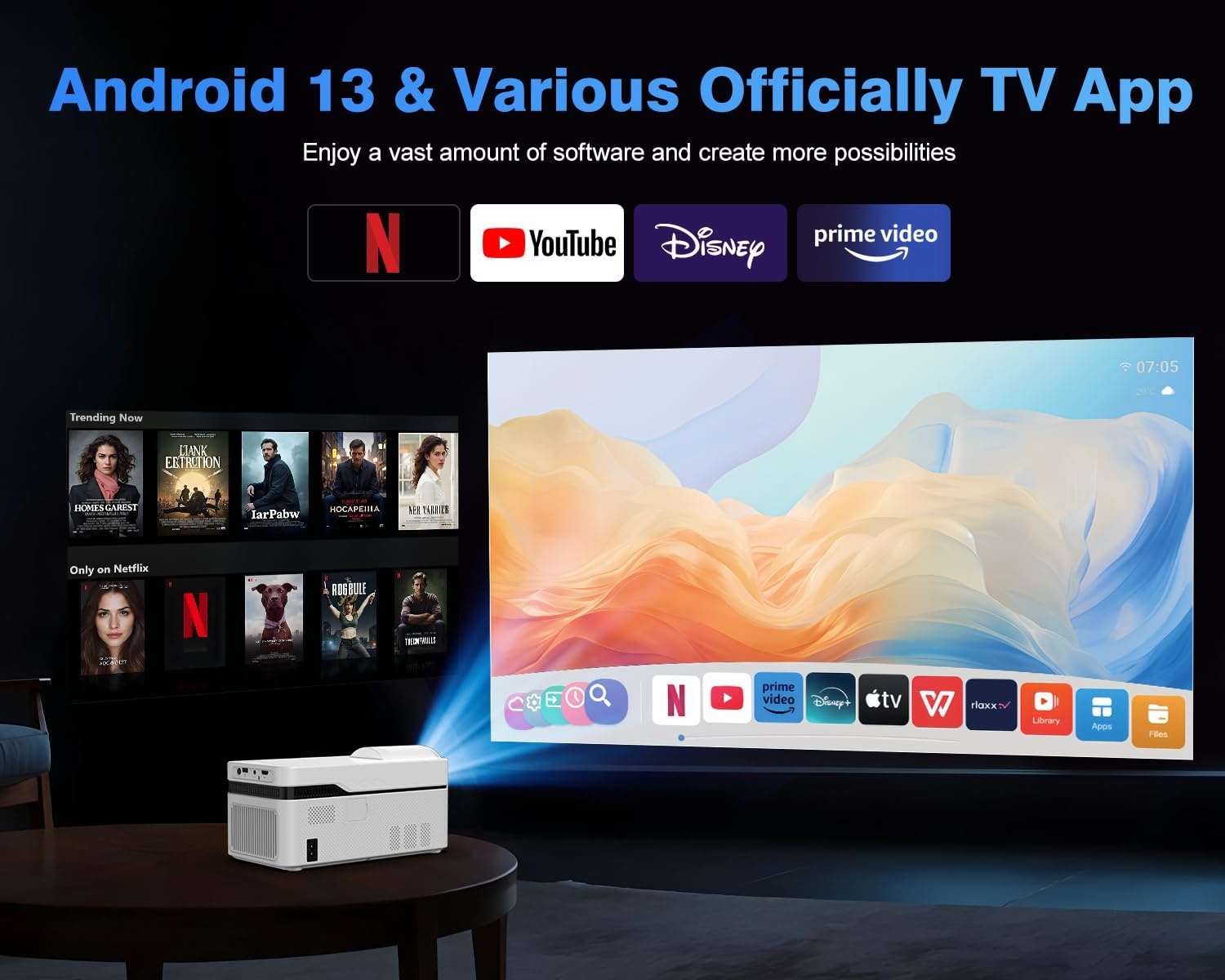 Magcubic HY450 Smart Projector - 1080p Full HD & 28% Korting!