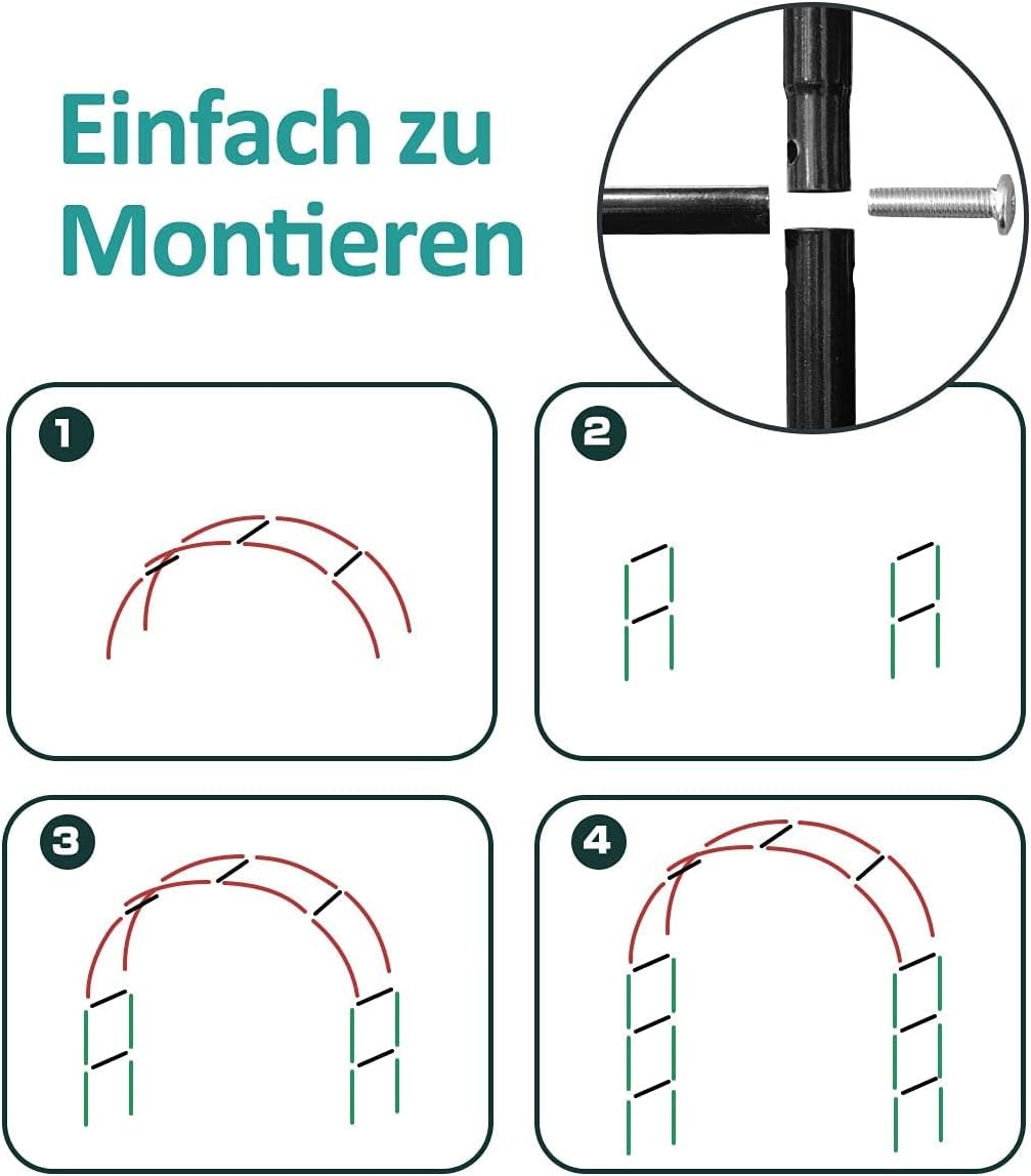 Xverycan Rozenboog Metaal 188x230cm - 36% Korting!