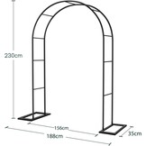 Xverycan Rozenboog Metaal 188x230cm - 36% Korting!