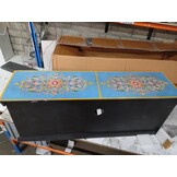 vidaXL TV-meubel Blauw Mangohout - 54% Korting!