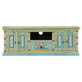 vidaXL TV-meubel Blauw Mangohout - 54% Korting!