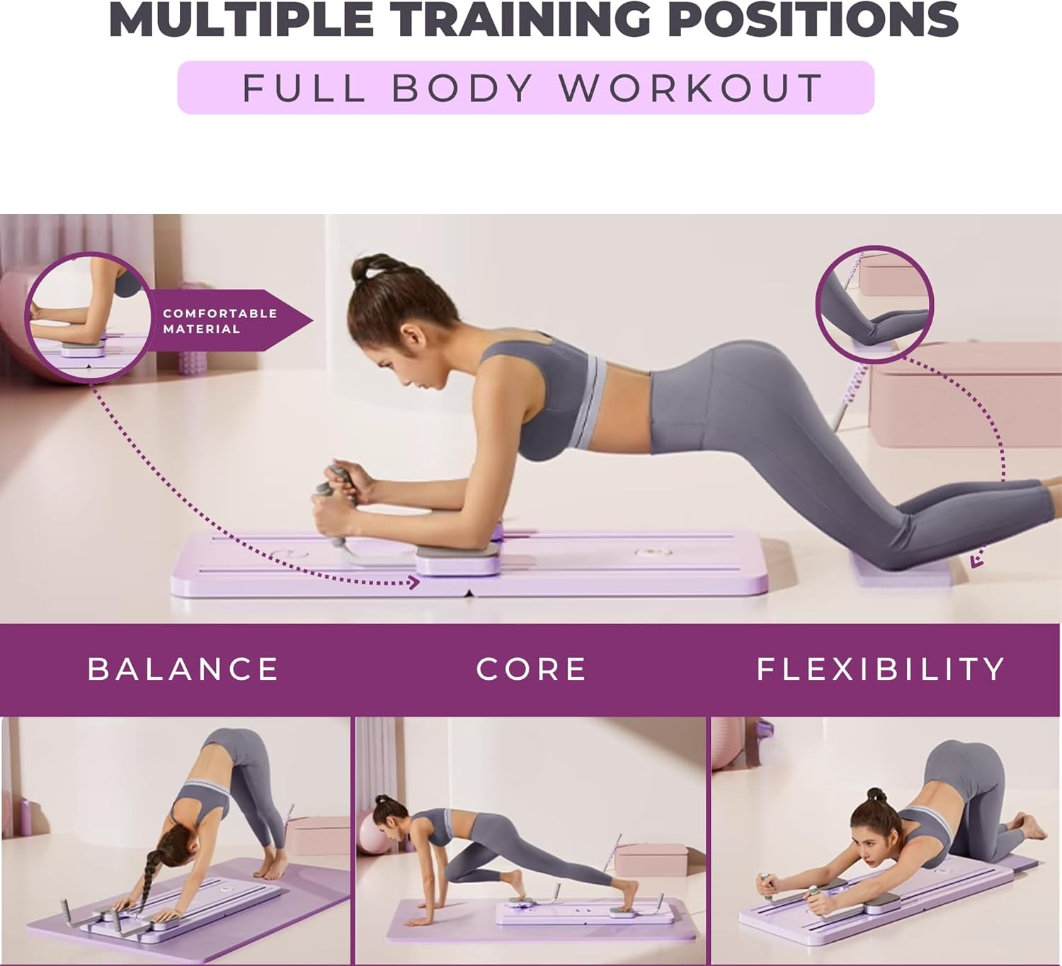 Pilates Reformer Board - Multifunctioneel & Opvouwbaar | 28% Korting!