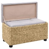 vidaXL Bankstel Zeegras Grijs - 56% Korting!