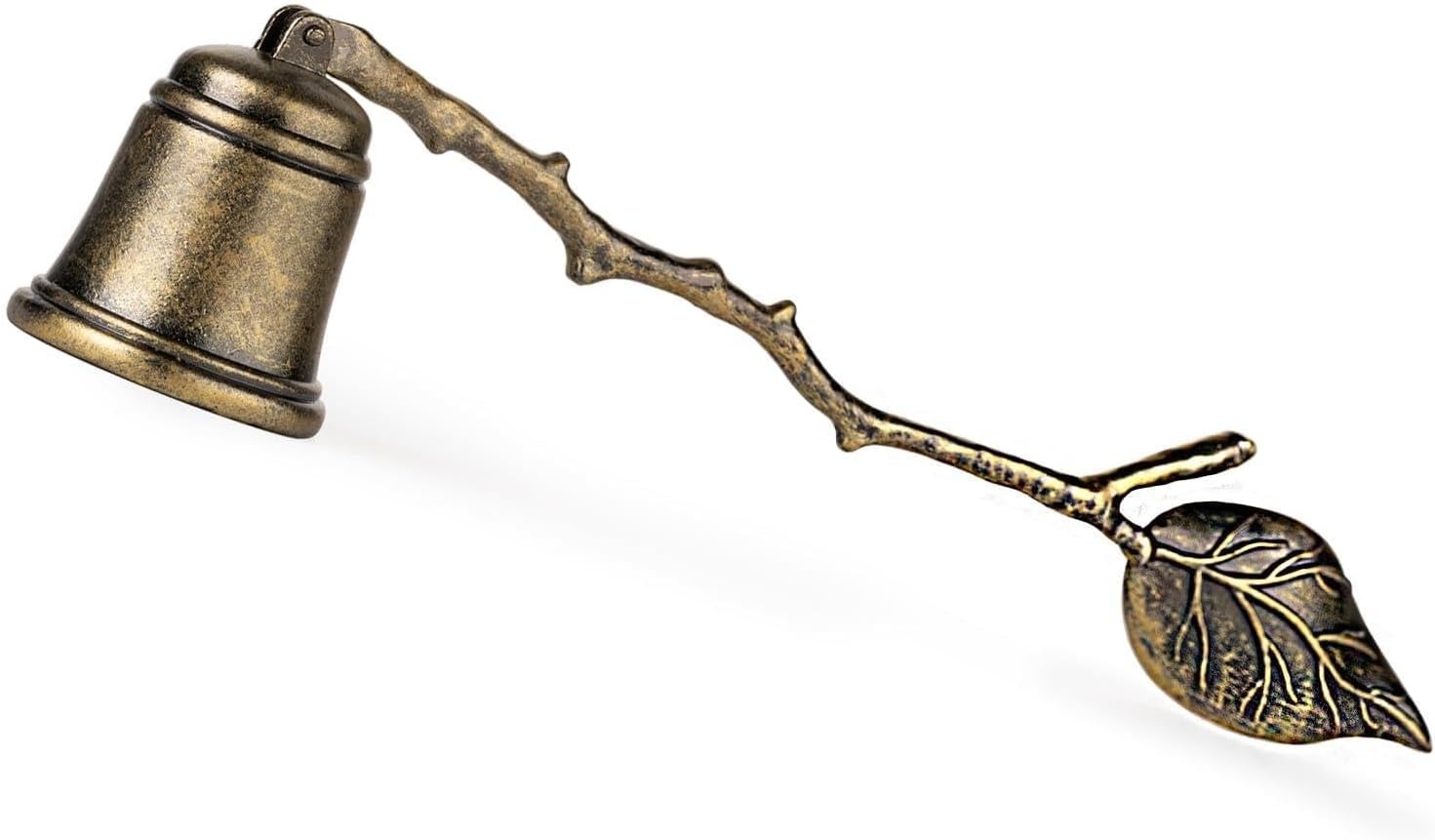 Vintage Kaarsenblusser Blad, Antiek Goud (18% Korting!)