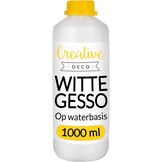 Creative Deco Gesso Acryl Primer Wit | 1L | 22% Korting | Perfecte Schildervoorspraak