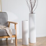 Sziqiqi Vloervaas Set Wit (2 stuks) 28% Korting