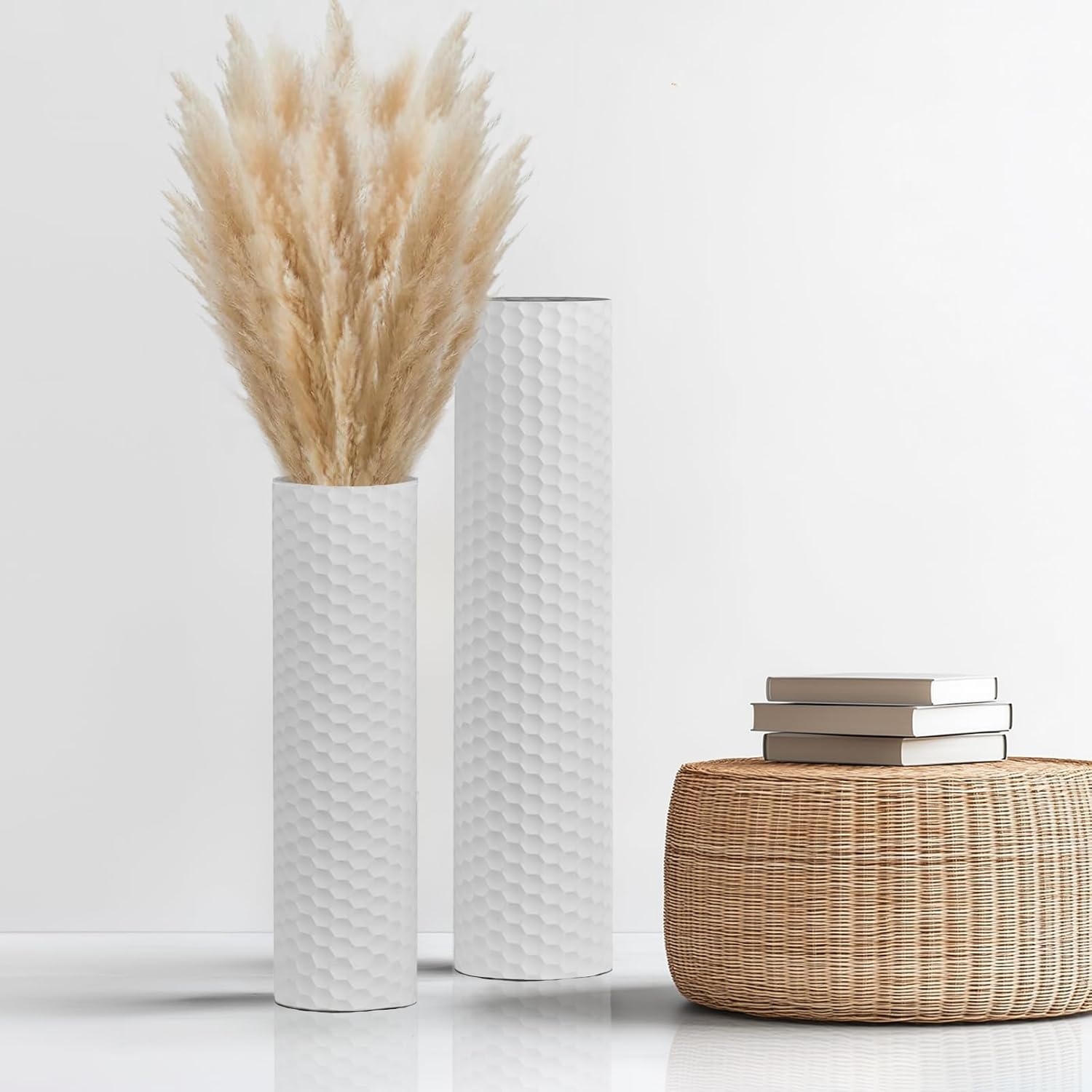 Sziqiqi Vloervaas Set Wit (2 stuks) 28% Korting