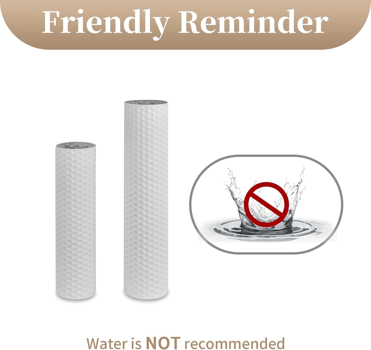 Sziqiqi Vloervaas Set Wit (2 stuks) 28% Korting