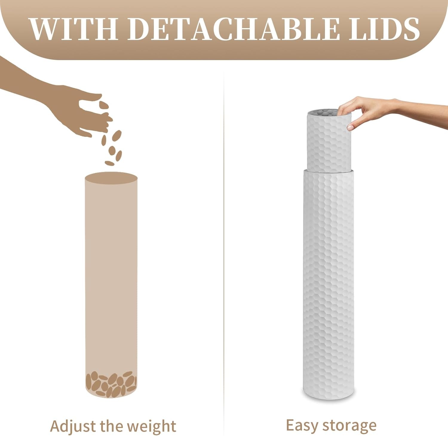 Sziqiqi Vloervaas Set Wit (2 stuks) 28% Korting