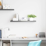 vidaXL Wandschap Zwevend 90cm Grijs | Nu 29% Korting