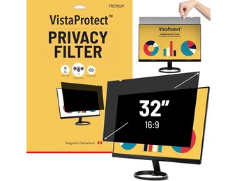 VistaProtect Privacy & Blauw Licht Filter - 32" Monitor (16:9) - Nu 28% Korting!