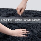 CHOSHOME Zachte Vloertapijt - Grijs (101,6x304,8cm) - 25% Korting!
