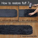 CHOSHOME Zachte Vloertapijt - Grijs (101,6x304,8cm) - 25% Korting!