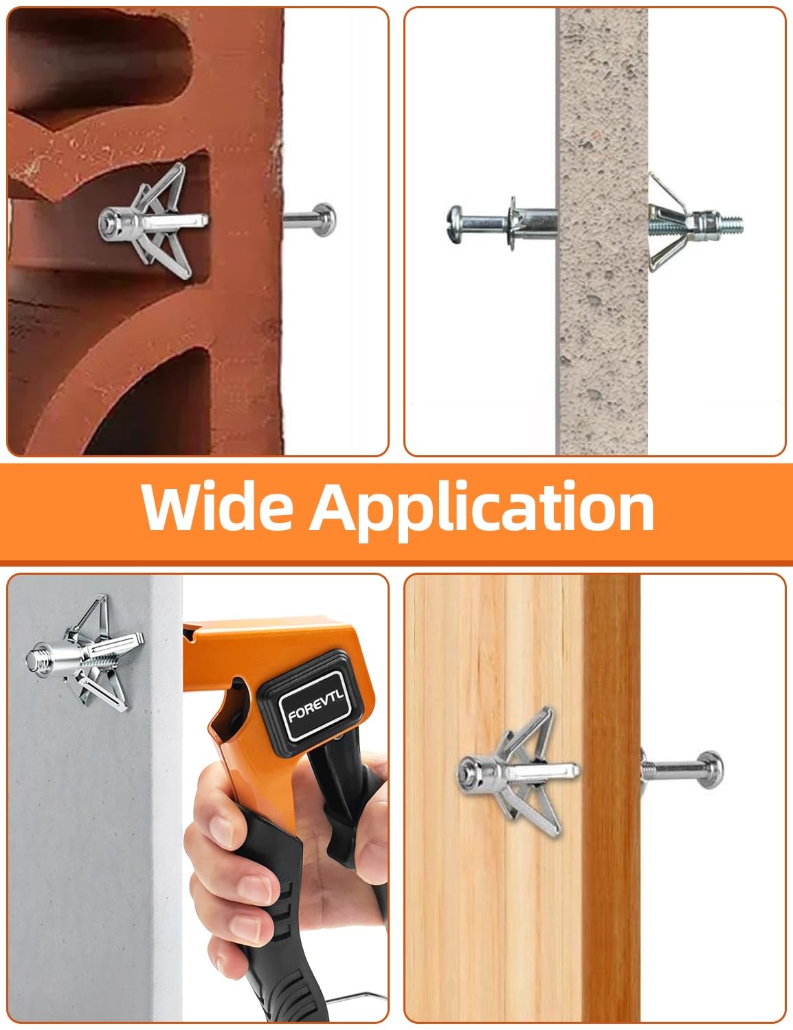 Hollewandpluggen Set - 40 Delig, Inclusief Tang & 7 Maten - 26% Korting