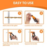 Hollewandpluggen Set - 40 Delig, Inclusief Tang & 7 Maten - 26% Korting