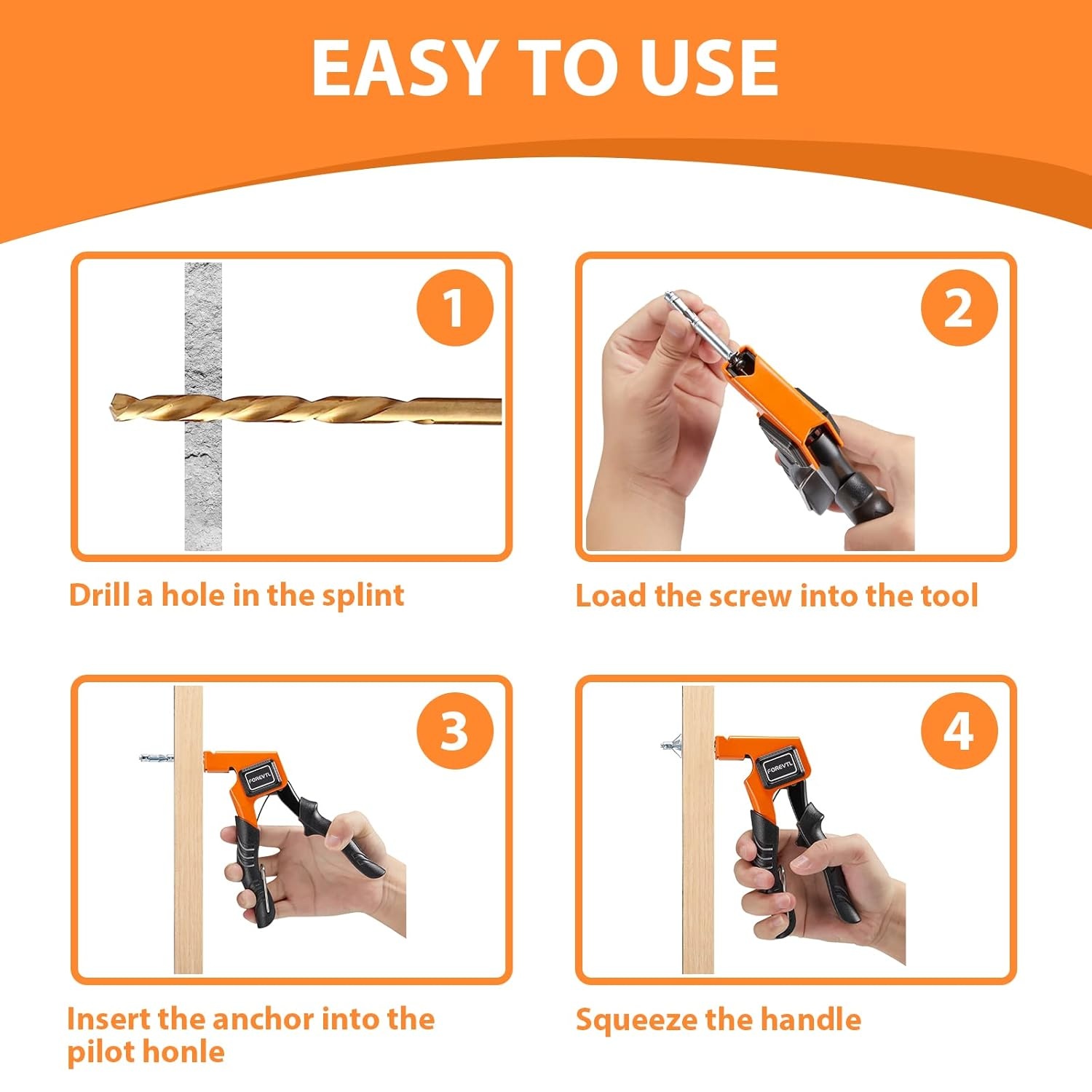 Hollewandpluggen Set - 40 Delig, Inclusief Tang & 7 Maten - 26% Korting