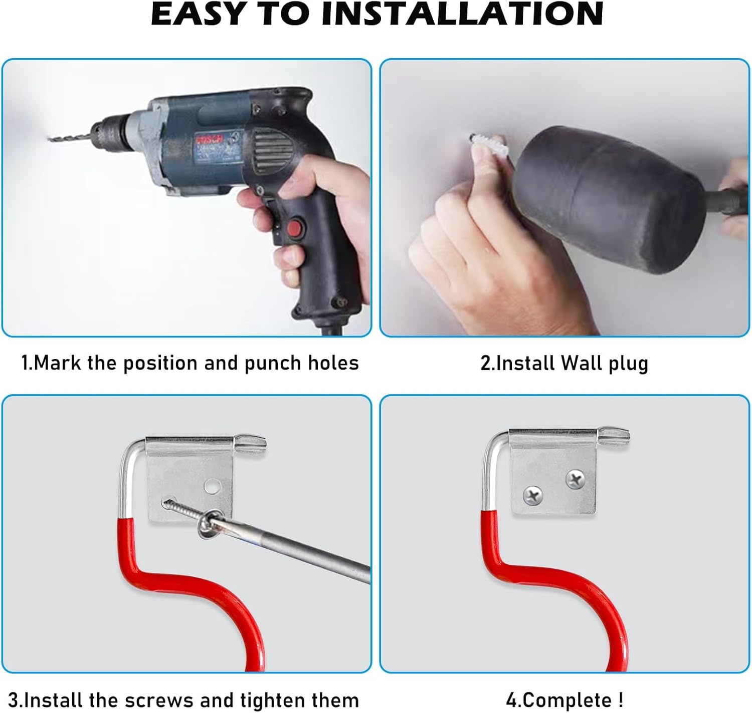 30x Metalen Haken - Anti-slip Gereedschapshouder - Nu 20% Korting!