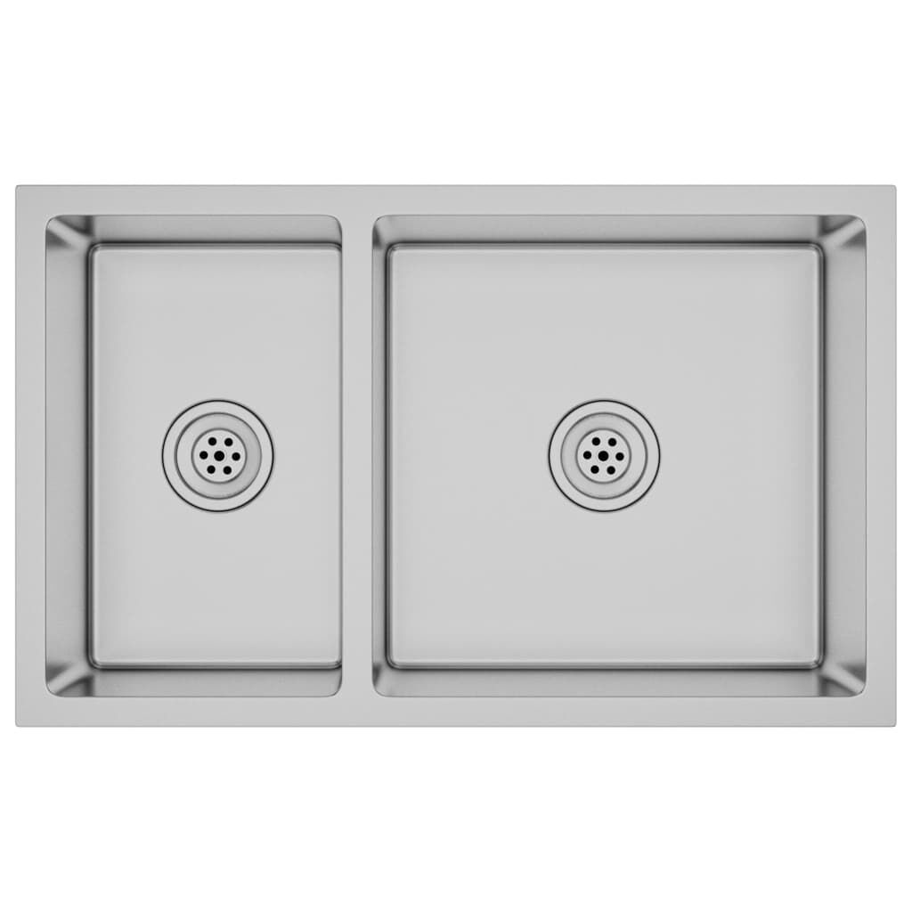 vidaXL Gootsteen Roestvrij Staal - Nu met 34% Korting!