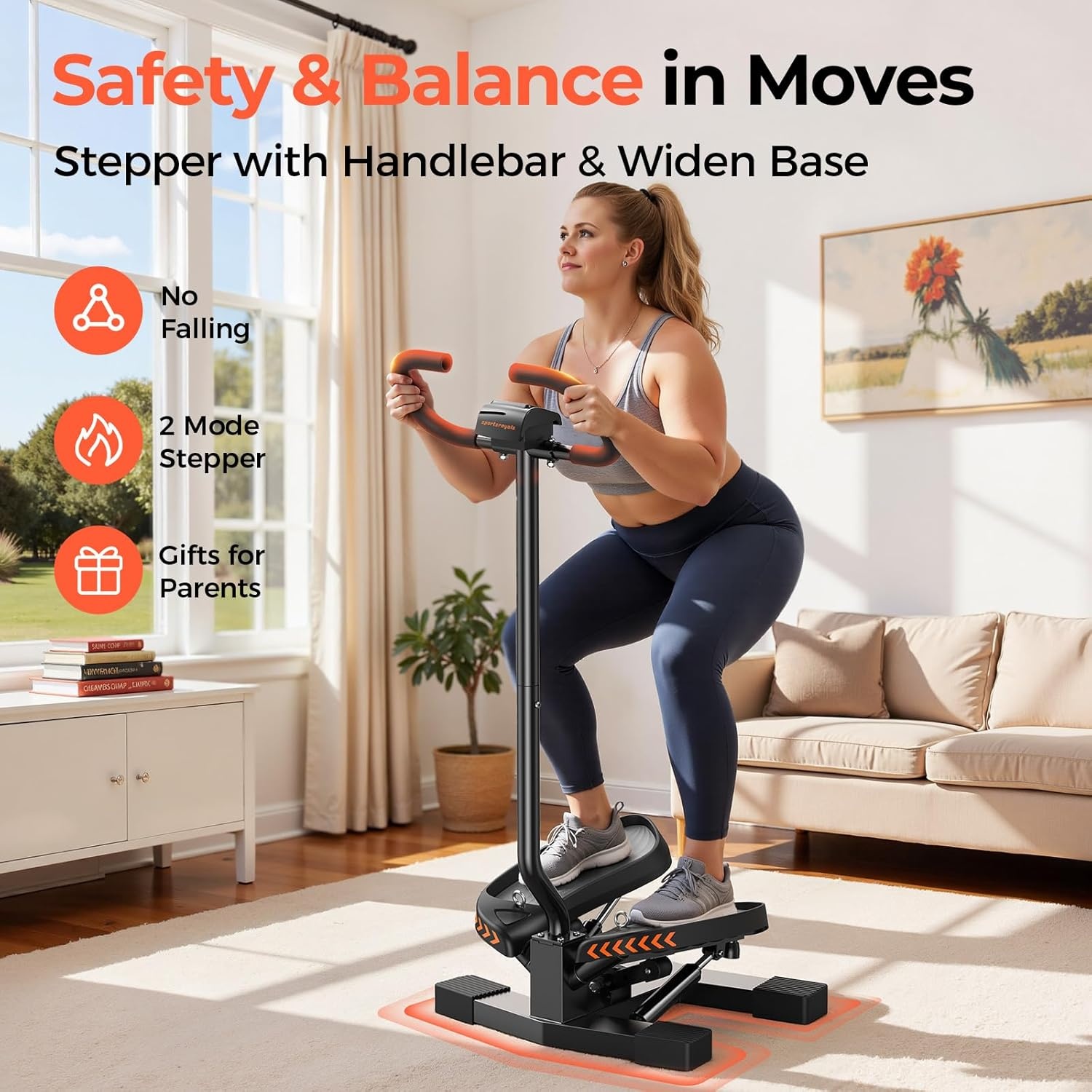 Sportsroyals Stepper met Handvat & Weerstandsbanden | -29%