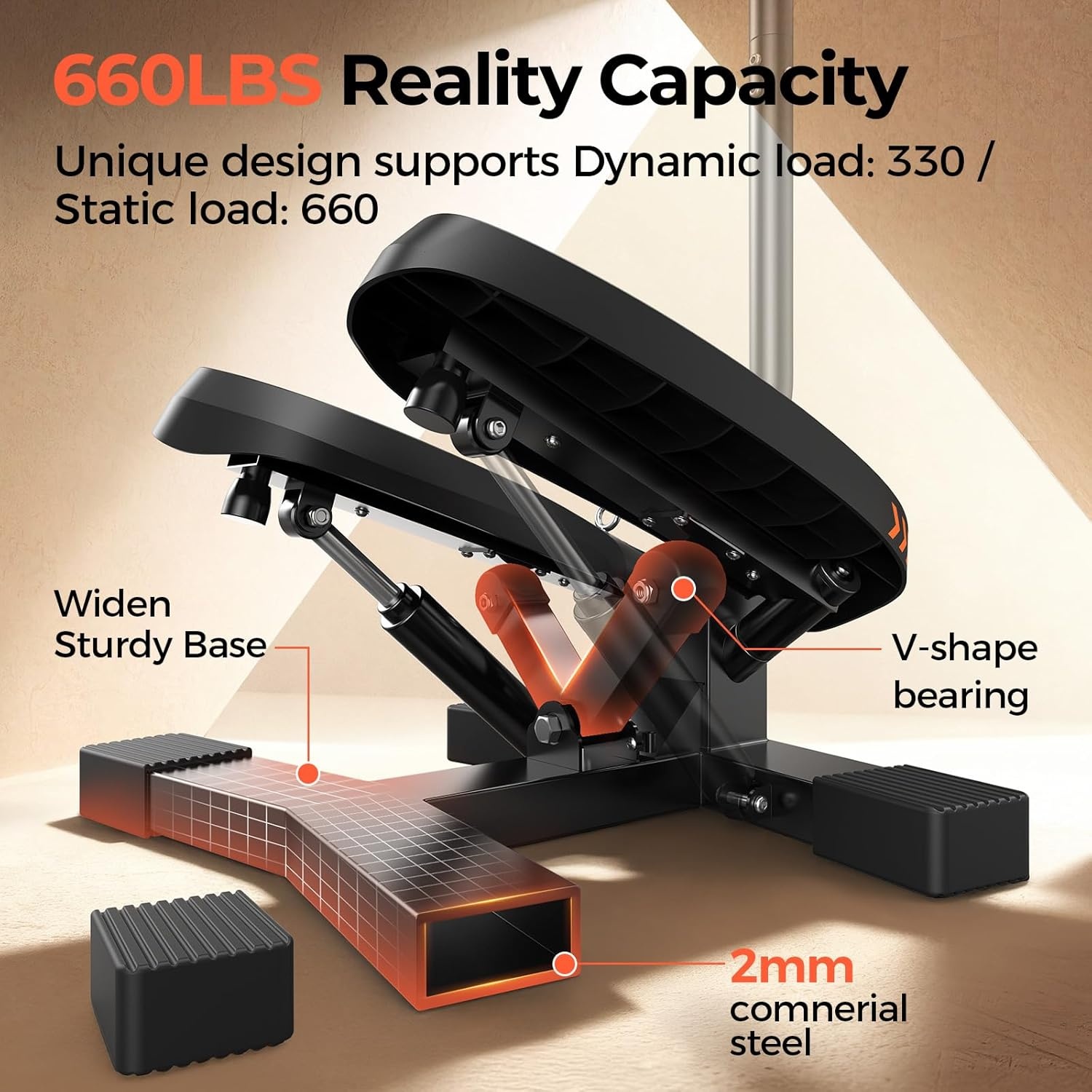 Sportsroyals Stepper met Handvat & Weerstandsbanden | -29%