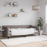 vidaXL Slaapbank 100x200 cm stof taupe - 34% korting!