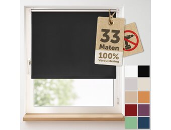 Blumtal Verduisteringsrolgordijn Zwart 45x130cm - 20% Korting!