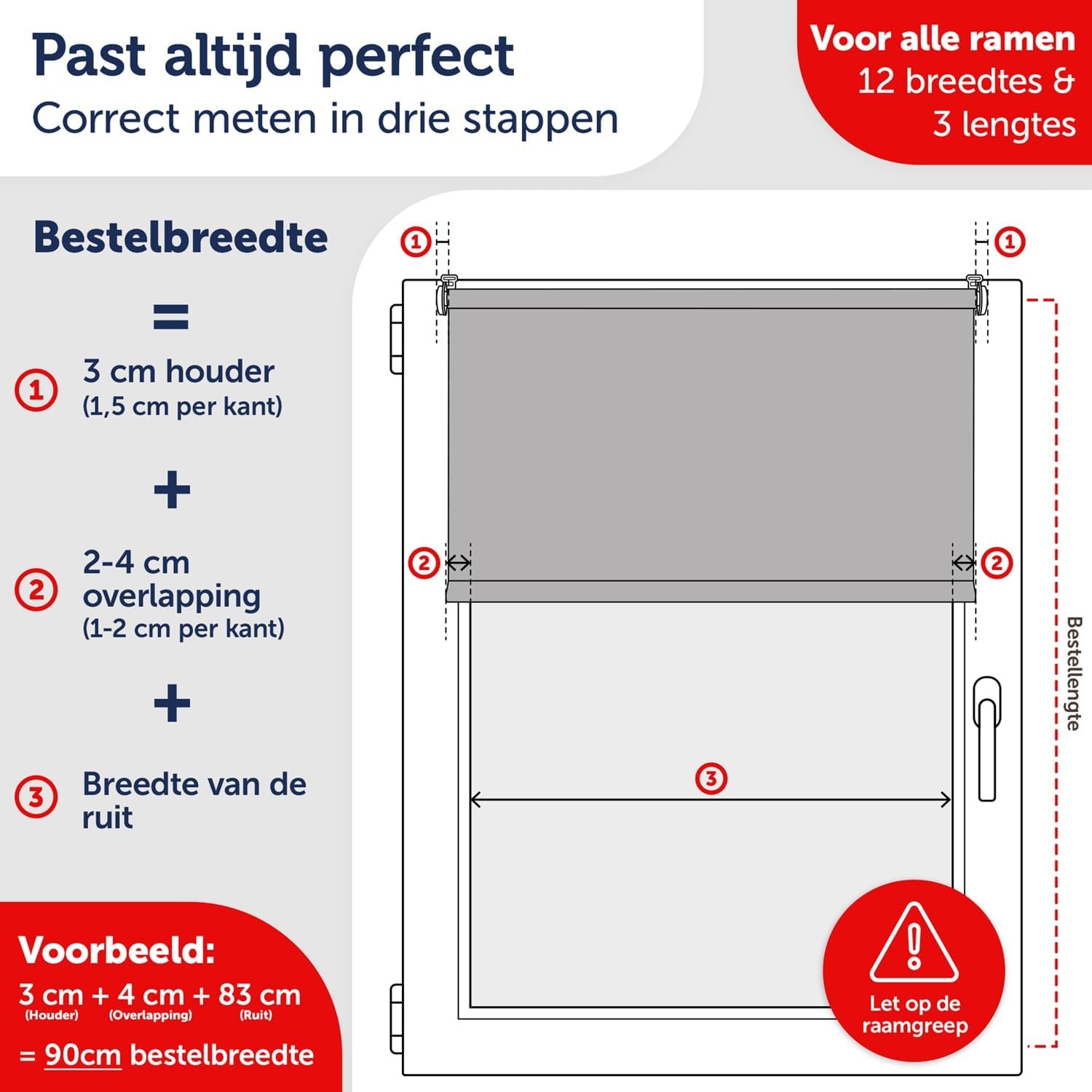 Blumtal Verduisteringsrolgordijn Zwart 45x130cm - 20% Korting!