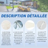 Sunnylaxx Crème Voile d'ombrage 4x6m Rectangulair - 29% Korting!