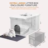 MEEXPAWS Kattenbakbehuizing Extra Groot - 28% Korting!