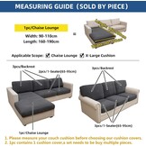 Eismodra L-Hoek Sofahoes Donkergrijs - 3 Zits, Elastisch & Makkelijk - 32% Korting