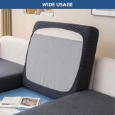 Eismodra L-Hoek Sofahoes Donkergrijs - 3 Zits, Elastisch & Makkelijk - 32% Korting