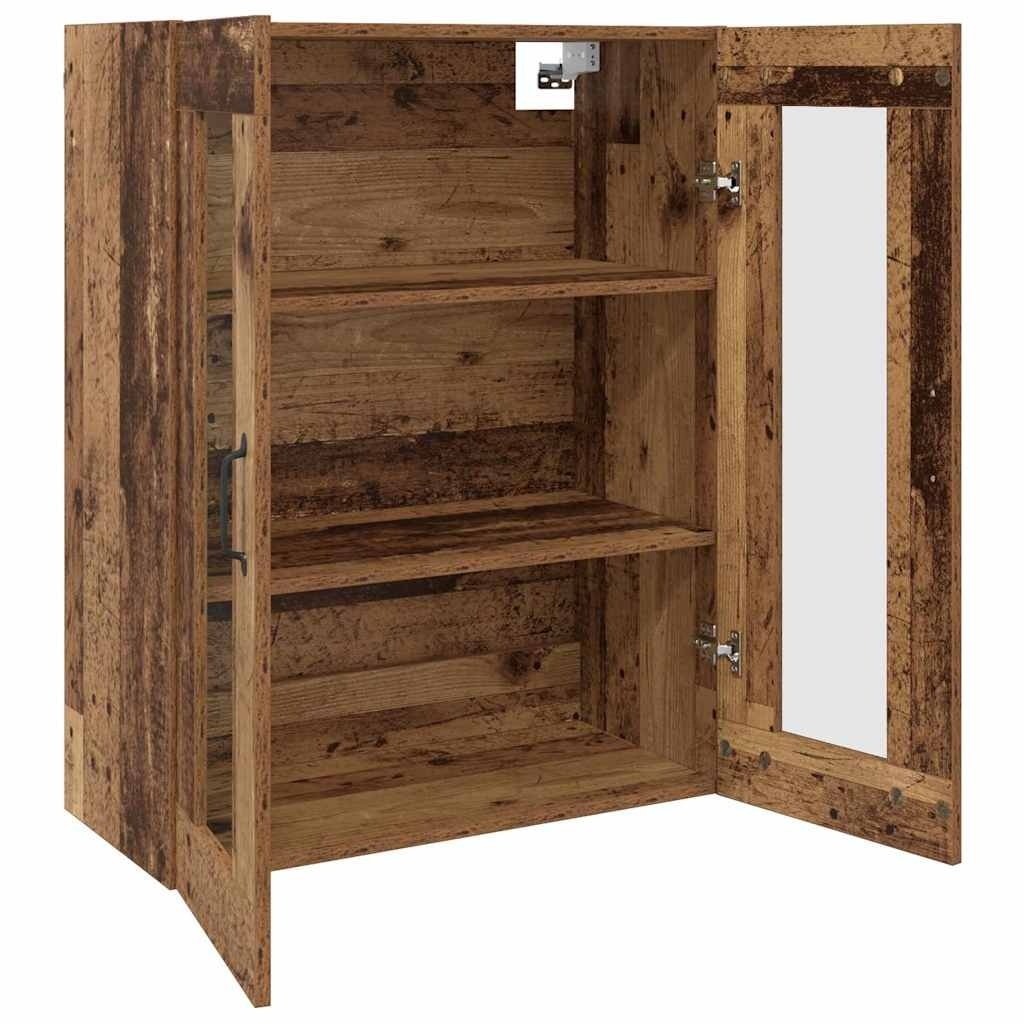 vidaXL Wandkast Bruin Bewerkt Hout - 69.5x34x90cm | 33% Korting