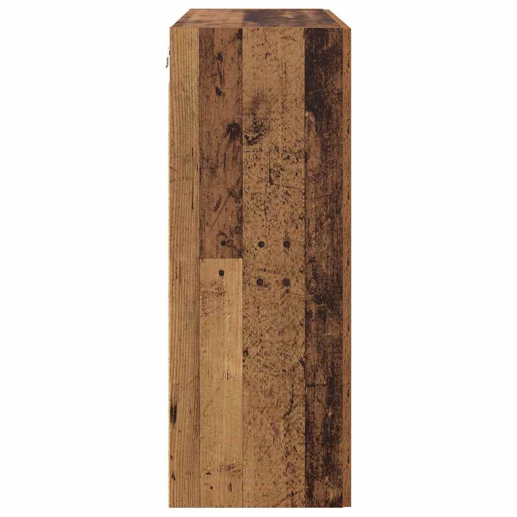vidaXL Wandkast Bruin Bewerkt Hout - 69.5x34x90cm | 33% Korting